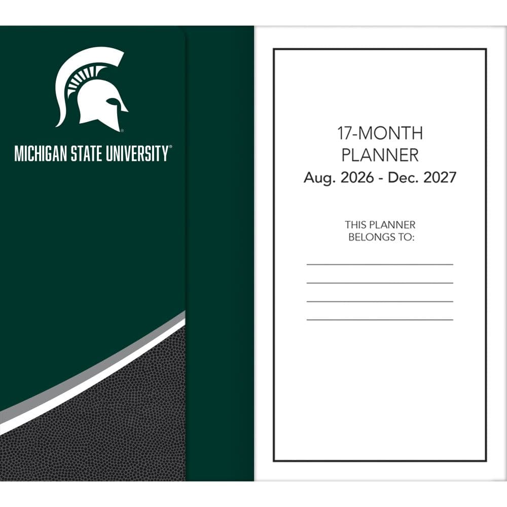 Michigan State Spartans 17 Month 2027 Pocket Planner Fourth  Alternate Image