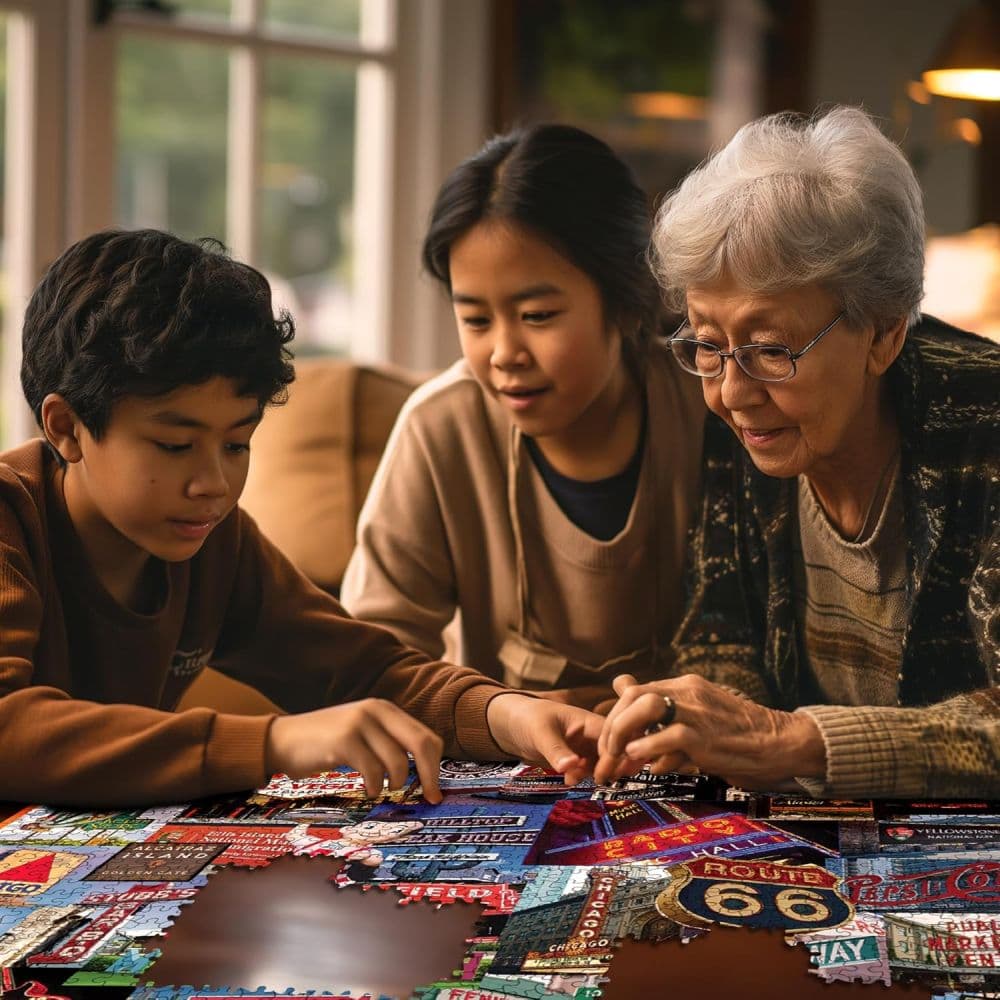 Signs Across America 1000 Piece Puzzle by Doug Banks Fourth Alternate Image