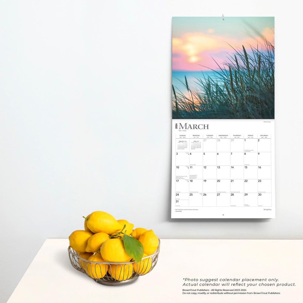 Simplicity 2024 Wall Calendar