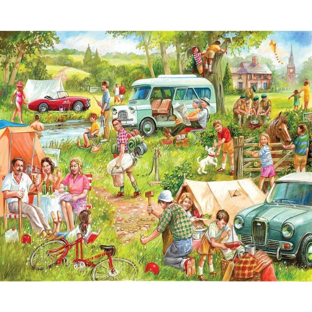 Happy Campers 1000pc Puzzle Alternate Image 1