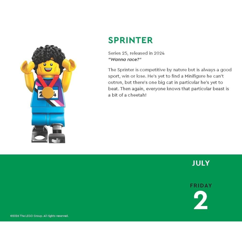 LEGO Mini Figure a Day 2027 Desk Calendar Eighth Alternate Image
