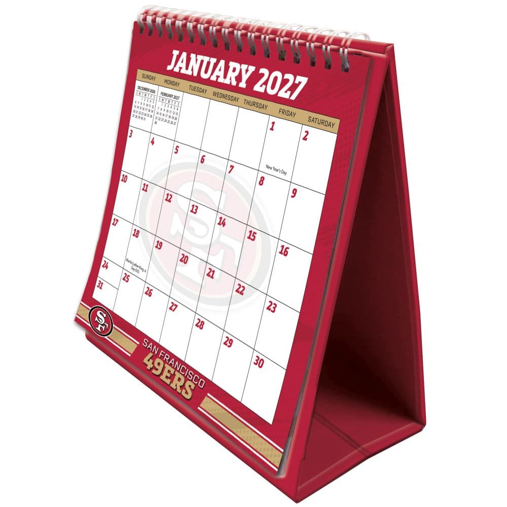 NFL San Francisco 49ers 2027 Easel Desk Calendar
