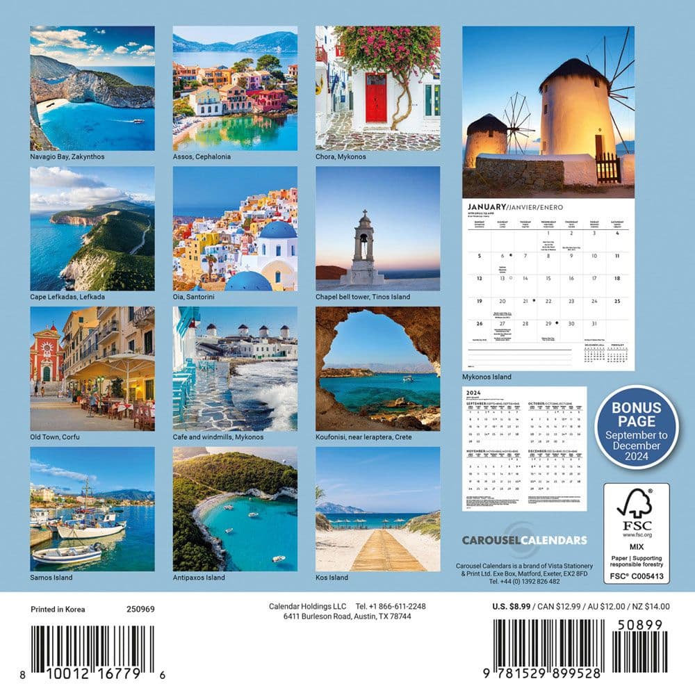 Greek Isles 2025 Mini Wall Calendar First Alternate Image width=&quot;1000&quot; height=&quot;1000&quot;