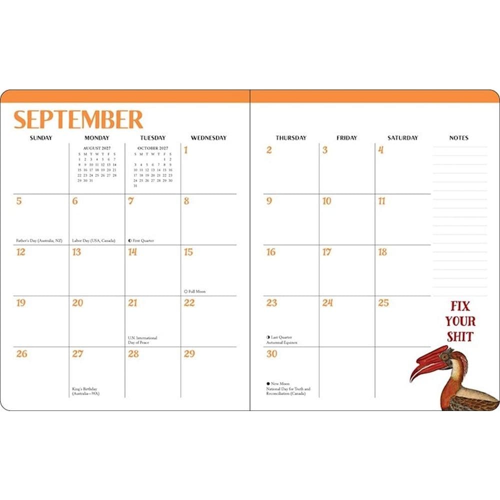 Effin Birds 2027 Engagement Planner Fifth Alternate Image
