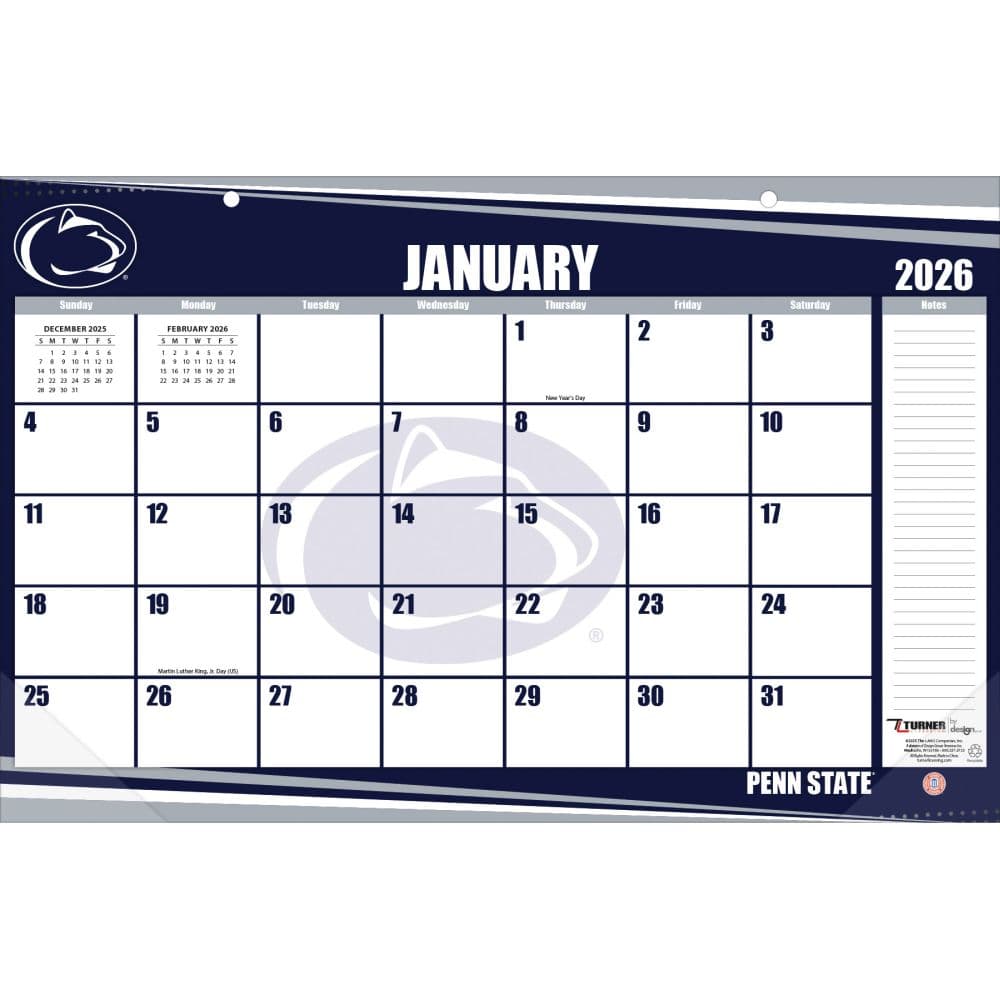 Penn State Nittany Lions 2026 Desk Pad Main Product Image