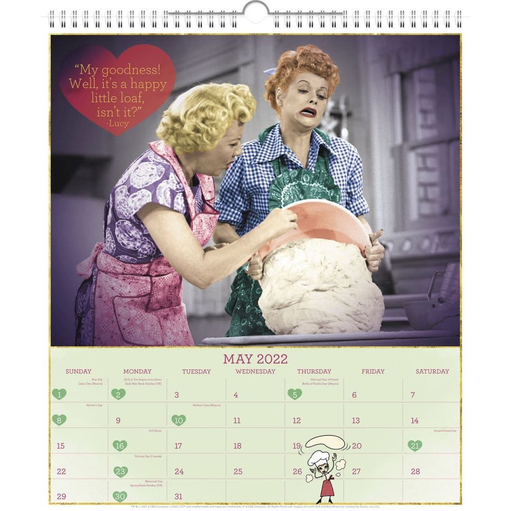 I Love Lucy Special Edition 2022 Poster Wall Calendar - Calendars.com