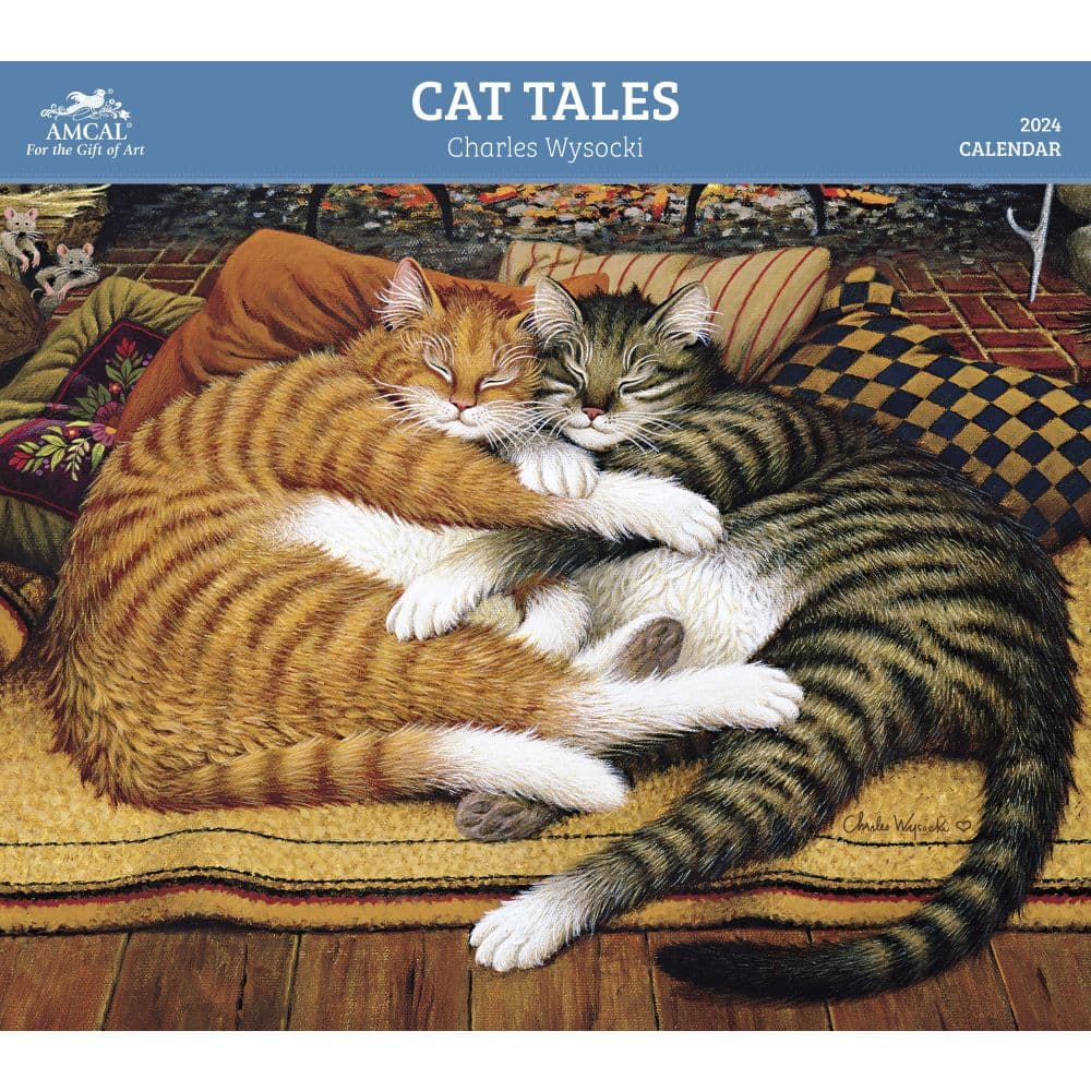 Wysocki Cat Tales 2024 Wall Calendar 