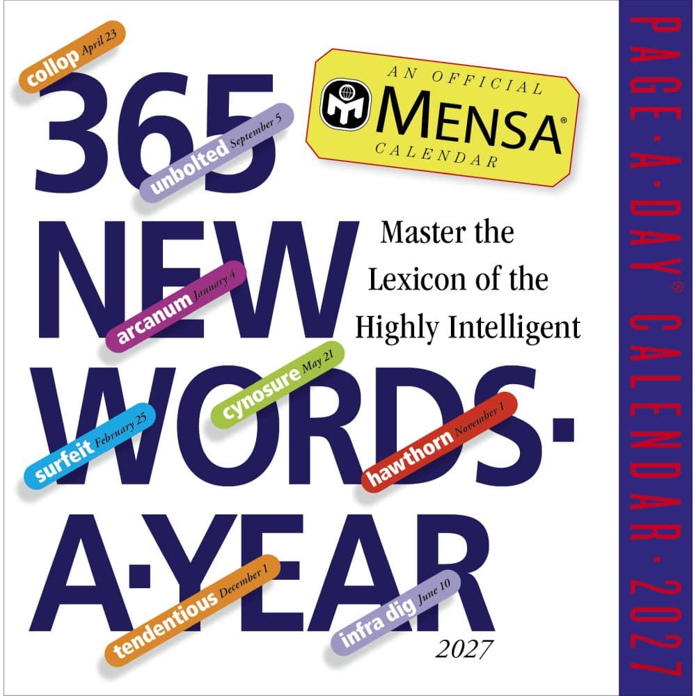 image 365 New Words a Year 2027 Desk Calendar Main Product Image