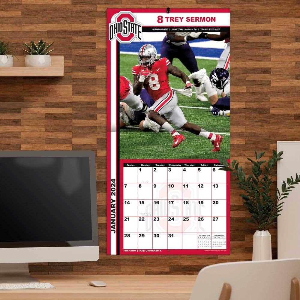 COL Ohio State Buckeyes 2024 Wall Calendar - Calendars.com