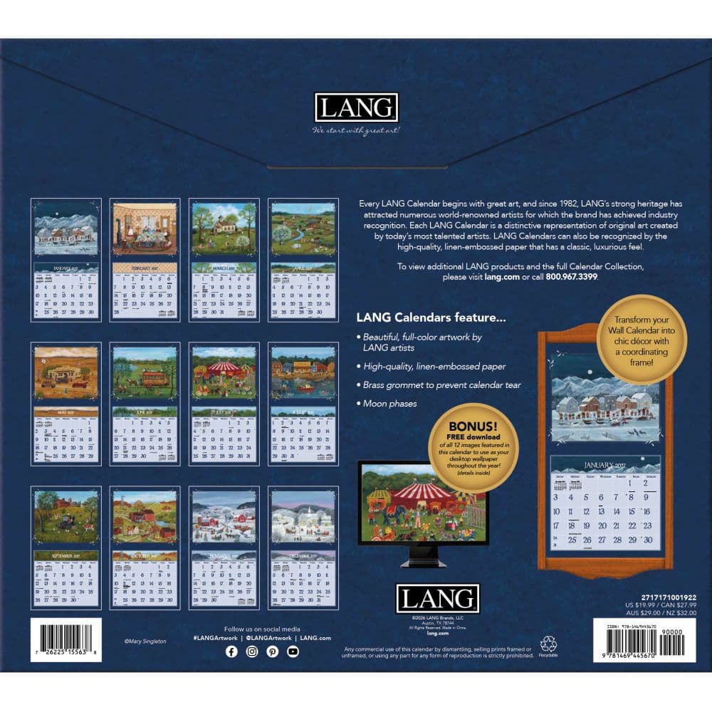 Lang Folk Art Special Edition 2027 Wall Calendar First Alternate Image