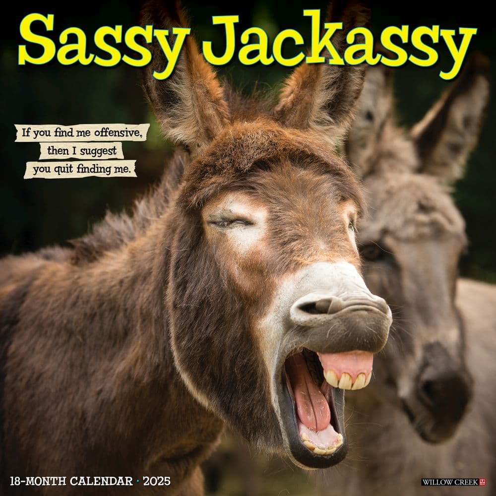 Sassy Jackassy 2025 Wall Calendar