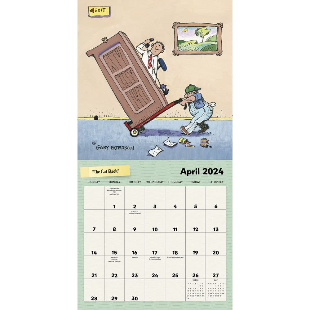 Patterson Funny Business 2024 Wall Calendar interior 2
