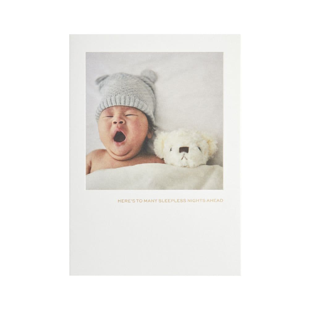 Yawning Baby New Baby Card First Alternate Image width=&quot;1000&quot; height=&quot;1000&quot;