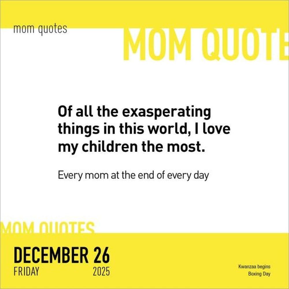 Mom Life 2025 Desk Calendar Fourth Alternate Image