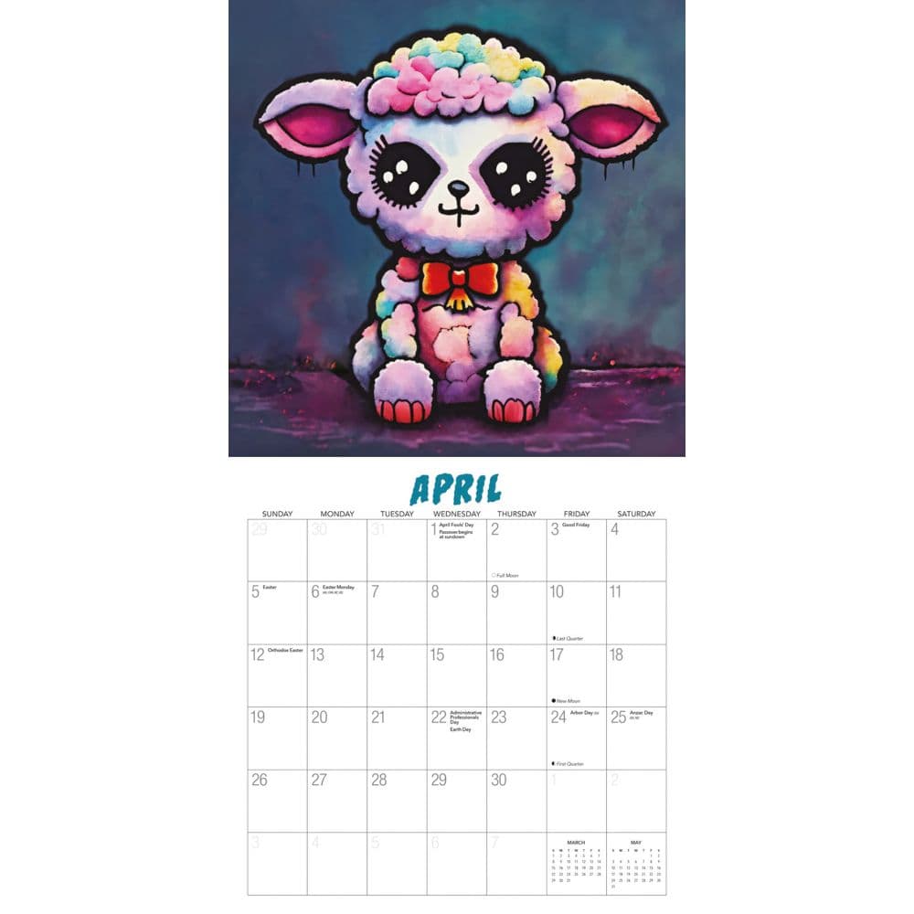 Kawaii Nightmares 2026 Wall Calendar Third Alternate Image