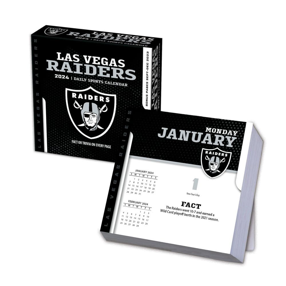 Las Vegas Raiders 2024 Desk Calendar 