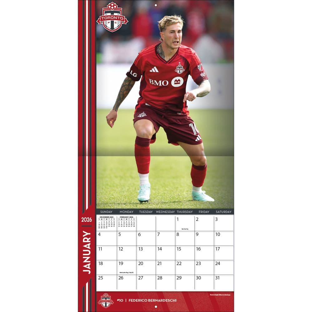 MLS Toronto FC 2026 Wall Calendar Third Alternate Image
