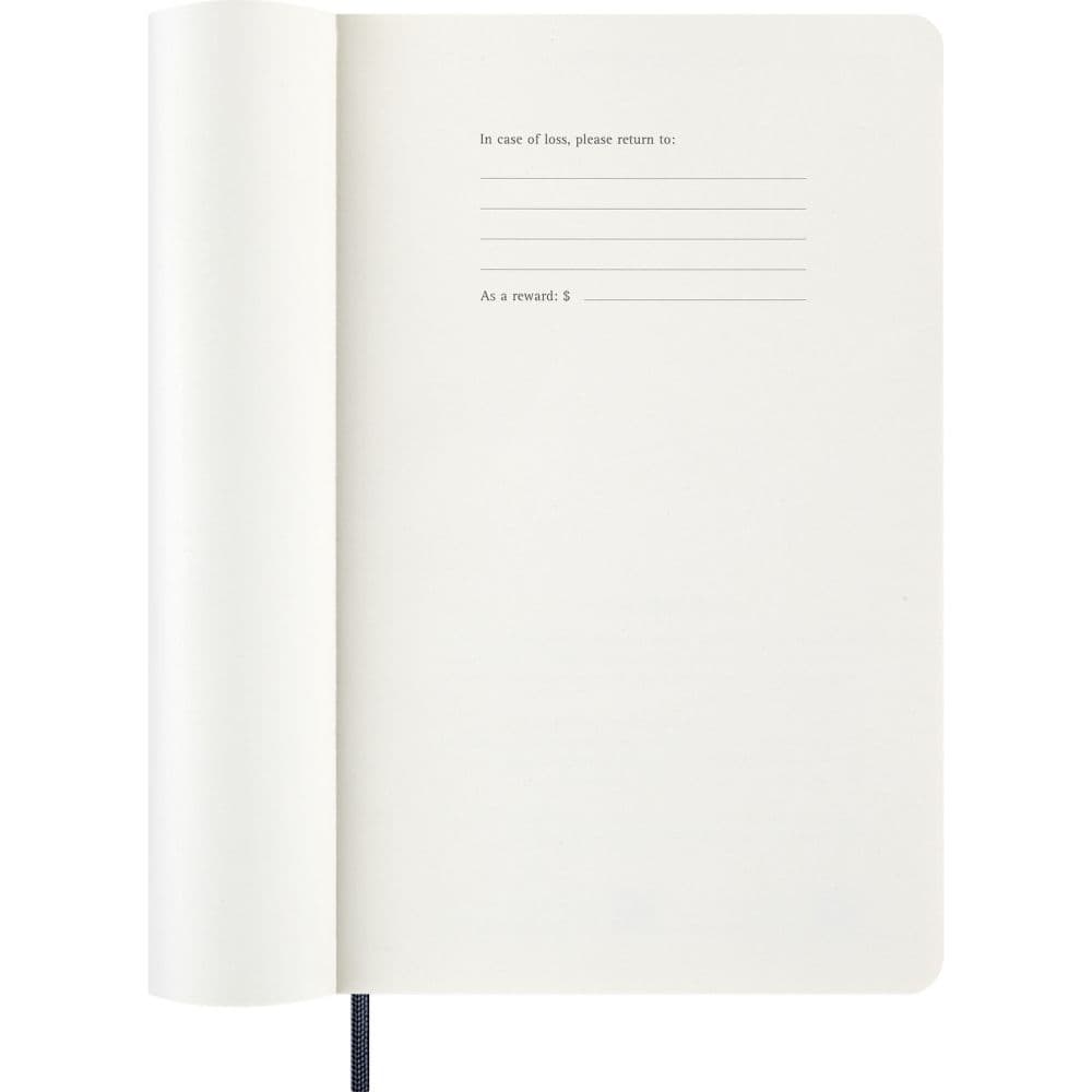 Moleskine Sapphire Blue Large Soft Cover 2027 Weekly Planner Third Alternate Image