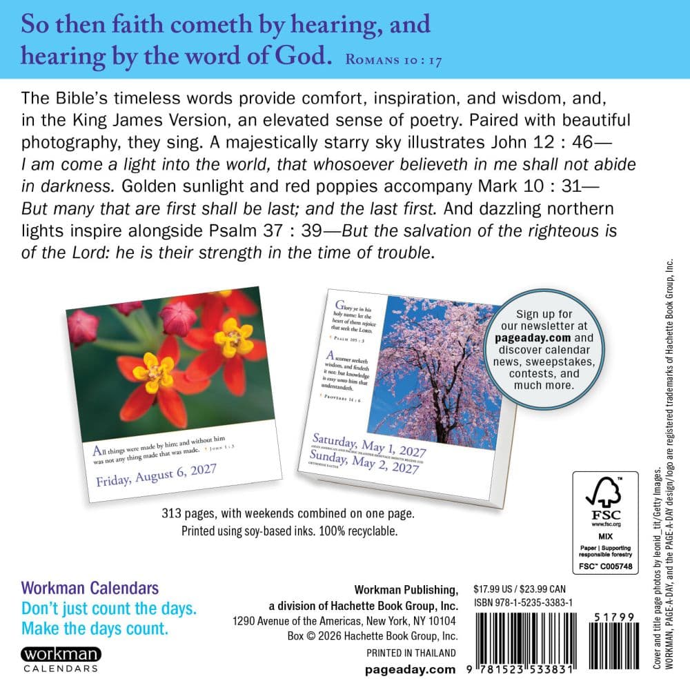 365 Bible Verses-A-Year 2027 Page-A-Day Desk Calendar First Alternate Image