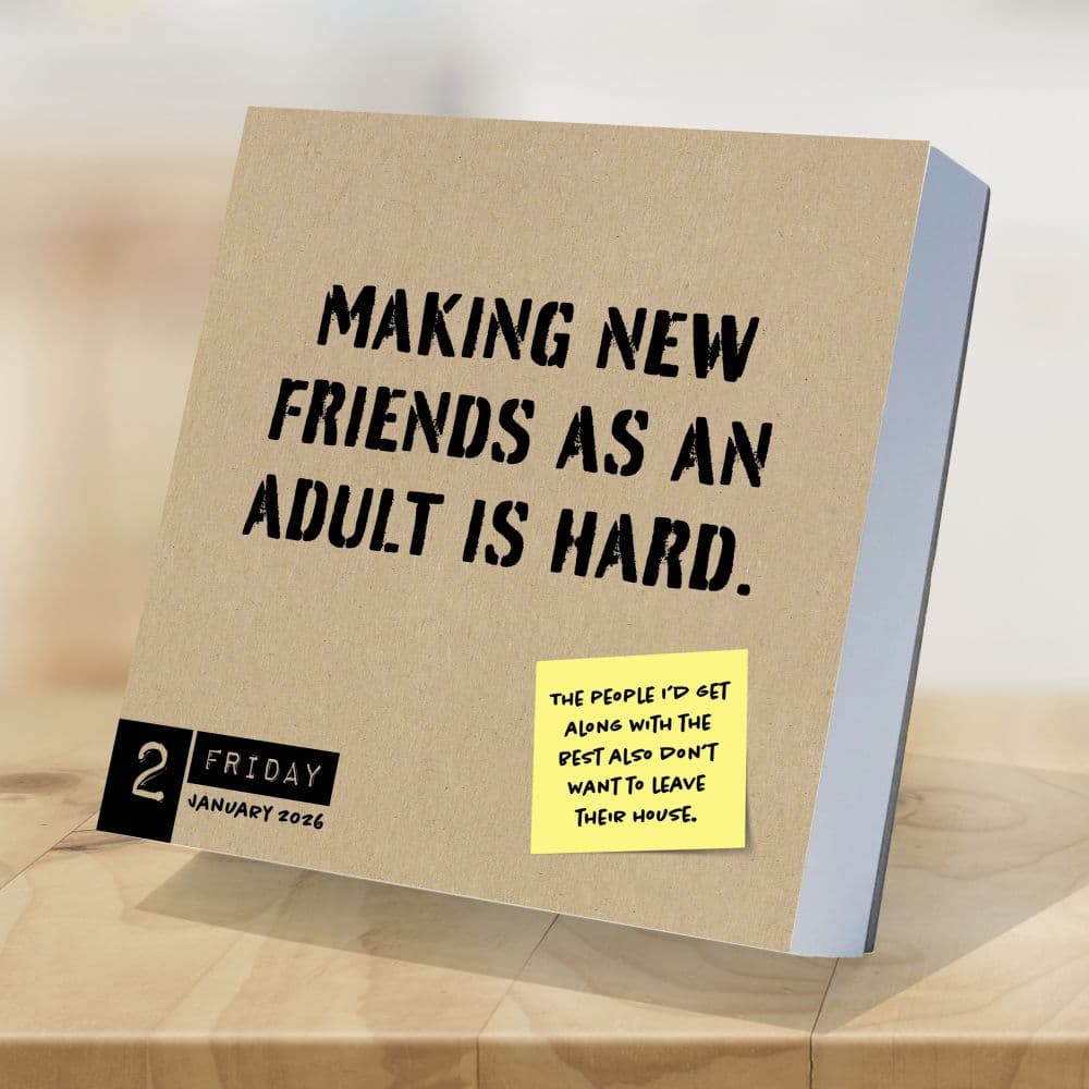 Anti Affirmations 2026 Desk Calendar Third Alternate Image