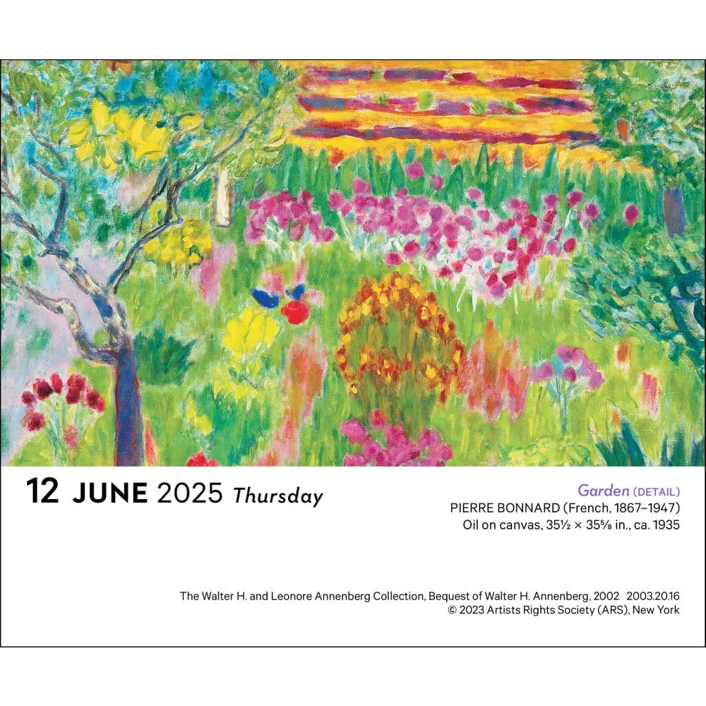 Impressionism and Post-Impressionism 2025 Desk Calendar Second Alternate Image