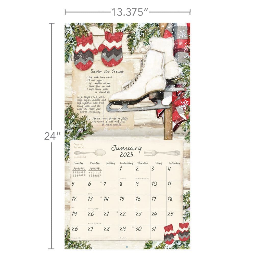 American Kitchen by Susan Winget 2025 Wall Calendar