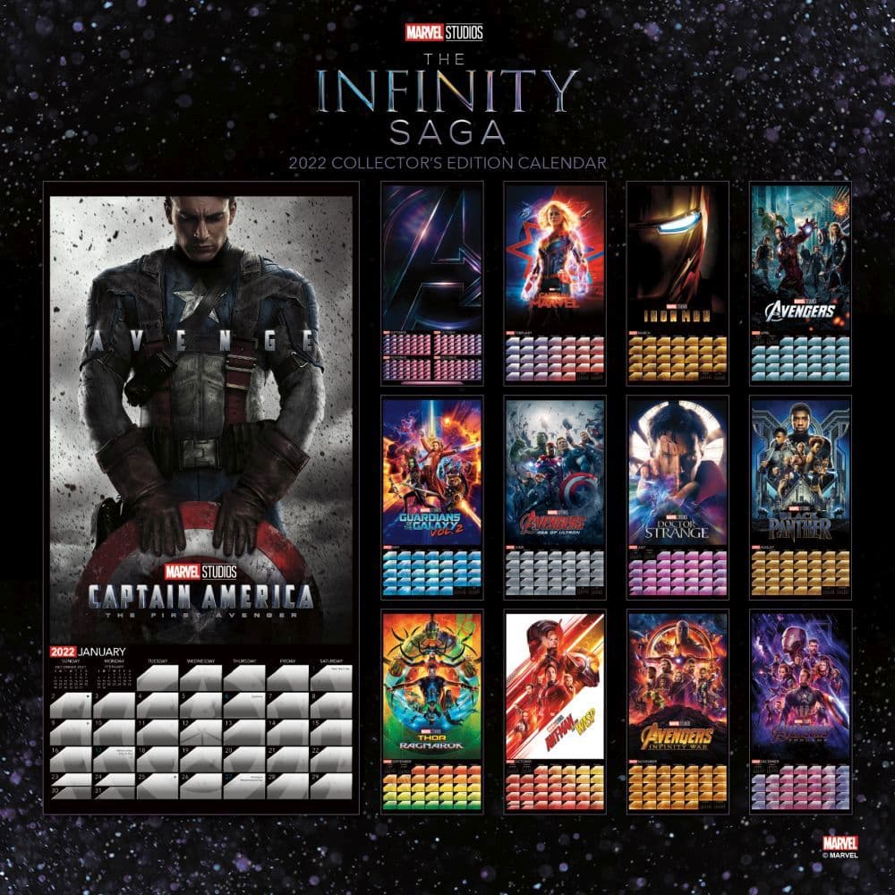 Marvel Infinity Saga Collectors Edition 2022 Wall Calendar