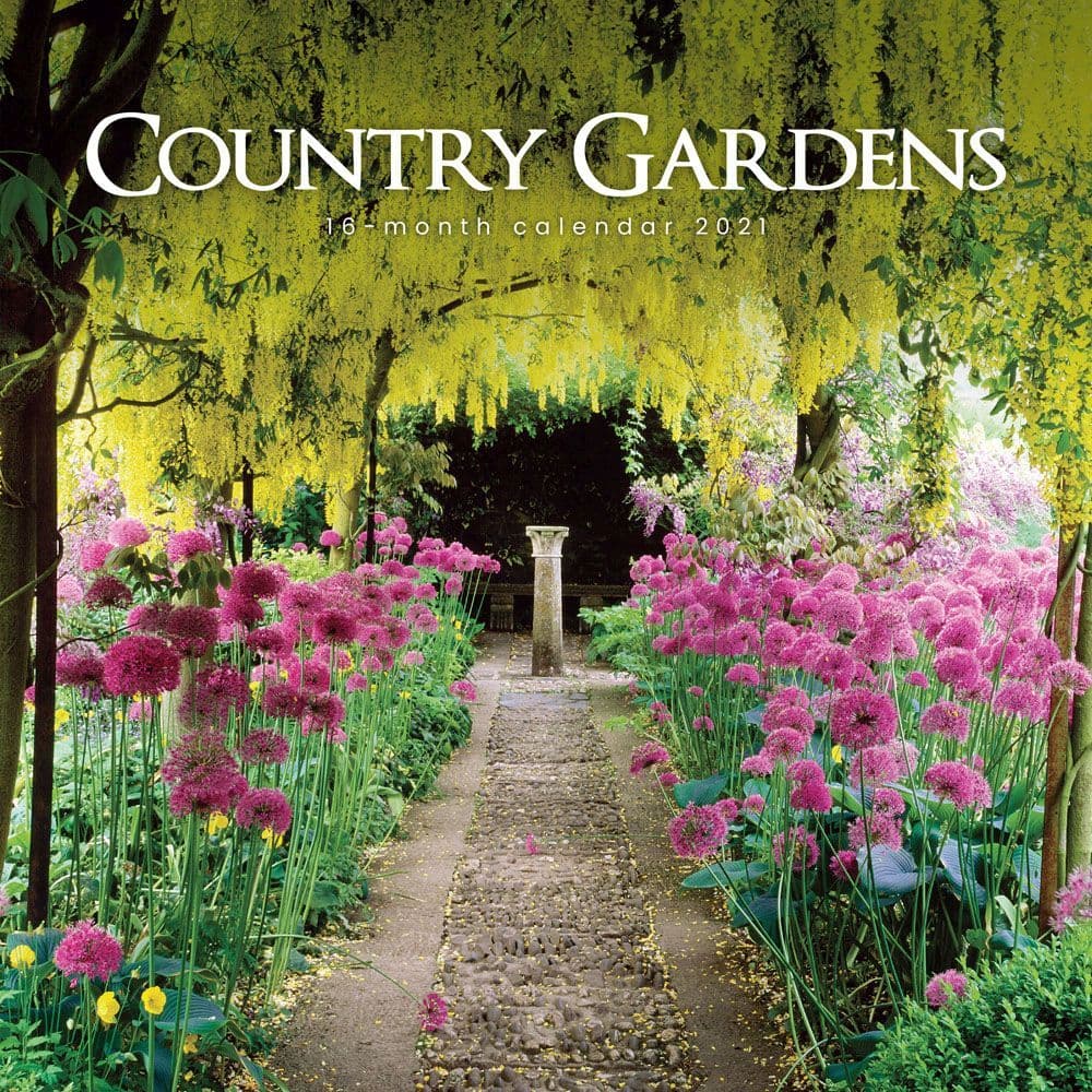 Country Gardens 2020 Wall Calendar 12" x 12" Flowers & Bouquets
