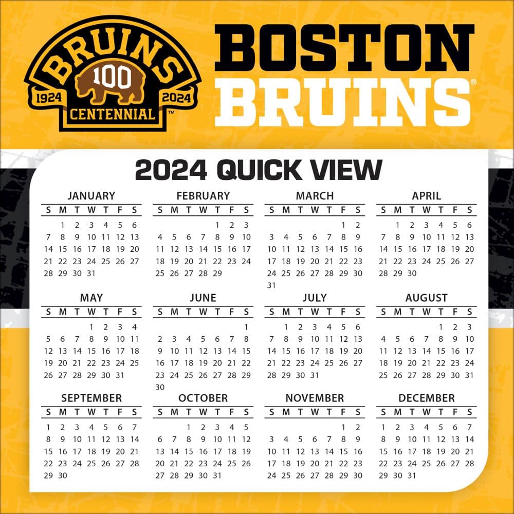 Boston Bruins 2025 Desk Calendar