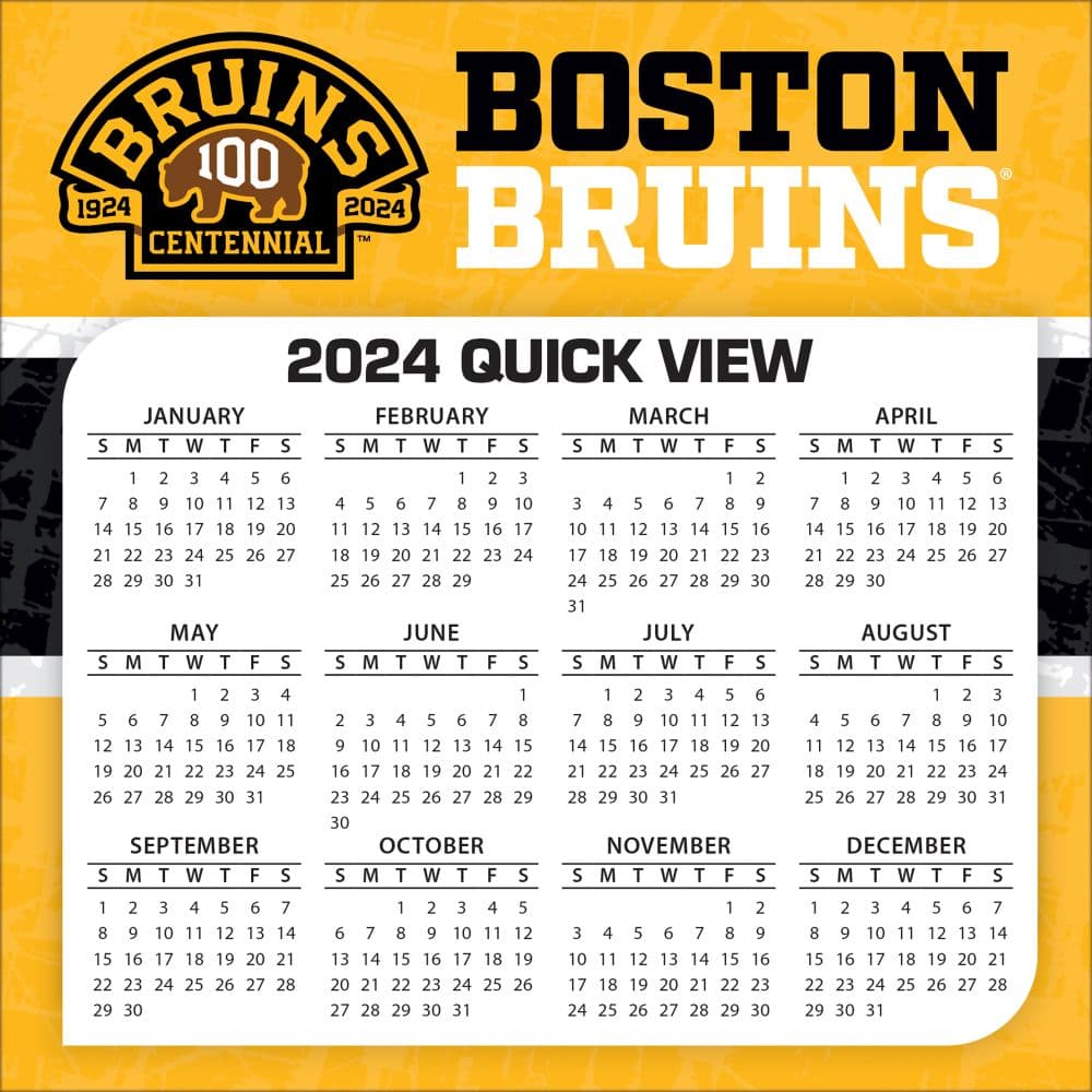 Boston Bruins 2024 Desk Calendar Fourth Alternate Image width=&quot;1000&quot; height=&quot;1000&quot;