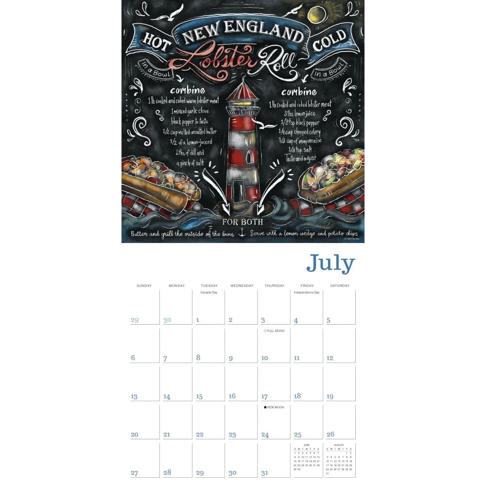 Cooking With Love 2025 Wall Calendar