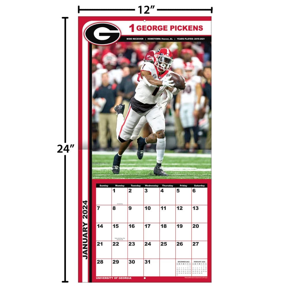 Bulldogs 2024 Wall Calendar