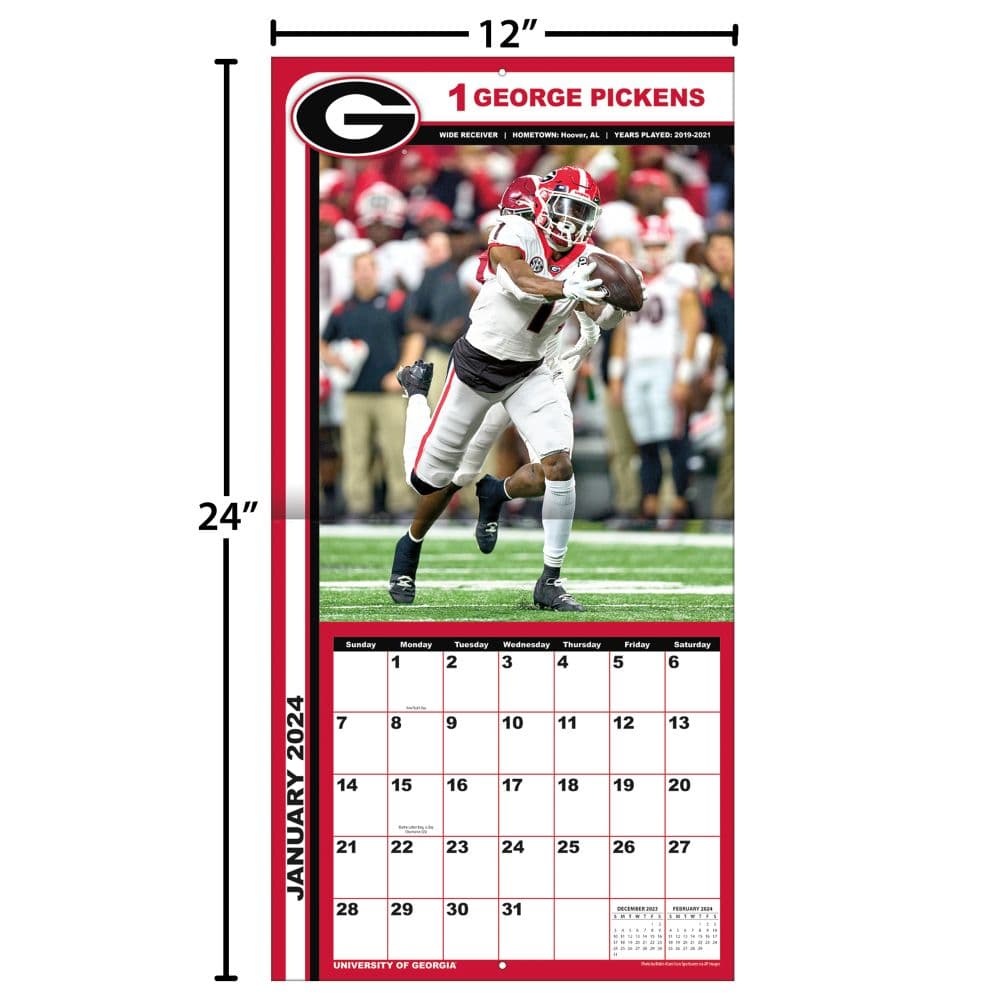 Bulldogs 2025 Wall Calendar