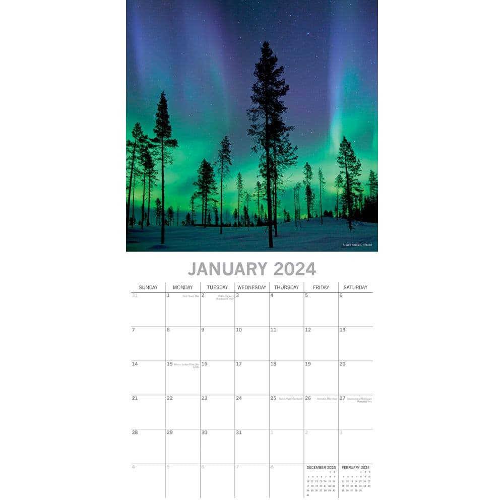 Natural Wonders 2024 Wall Calendar