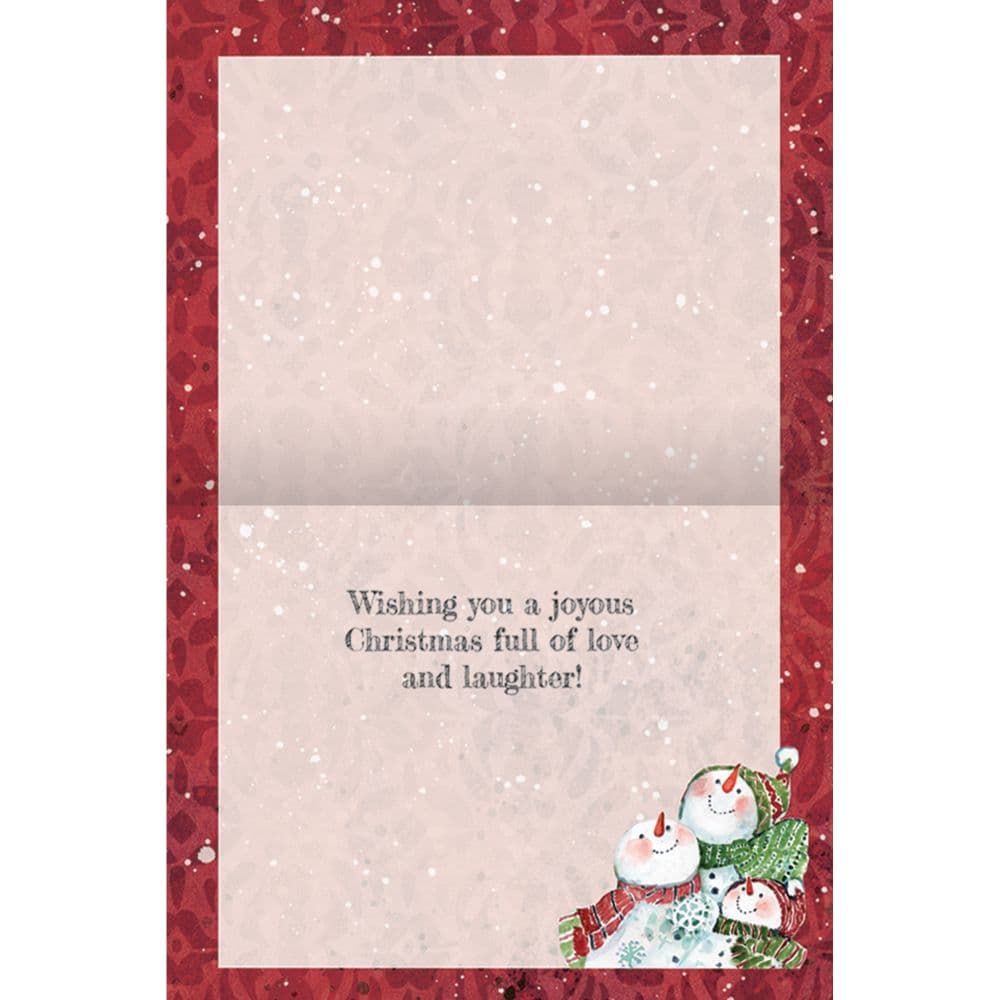 Snowman Gathering Classic Christmas Cards Alt1