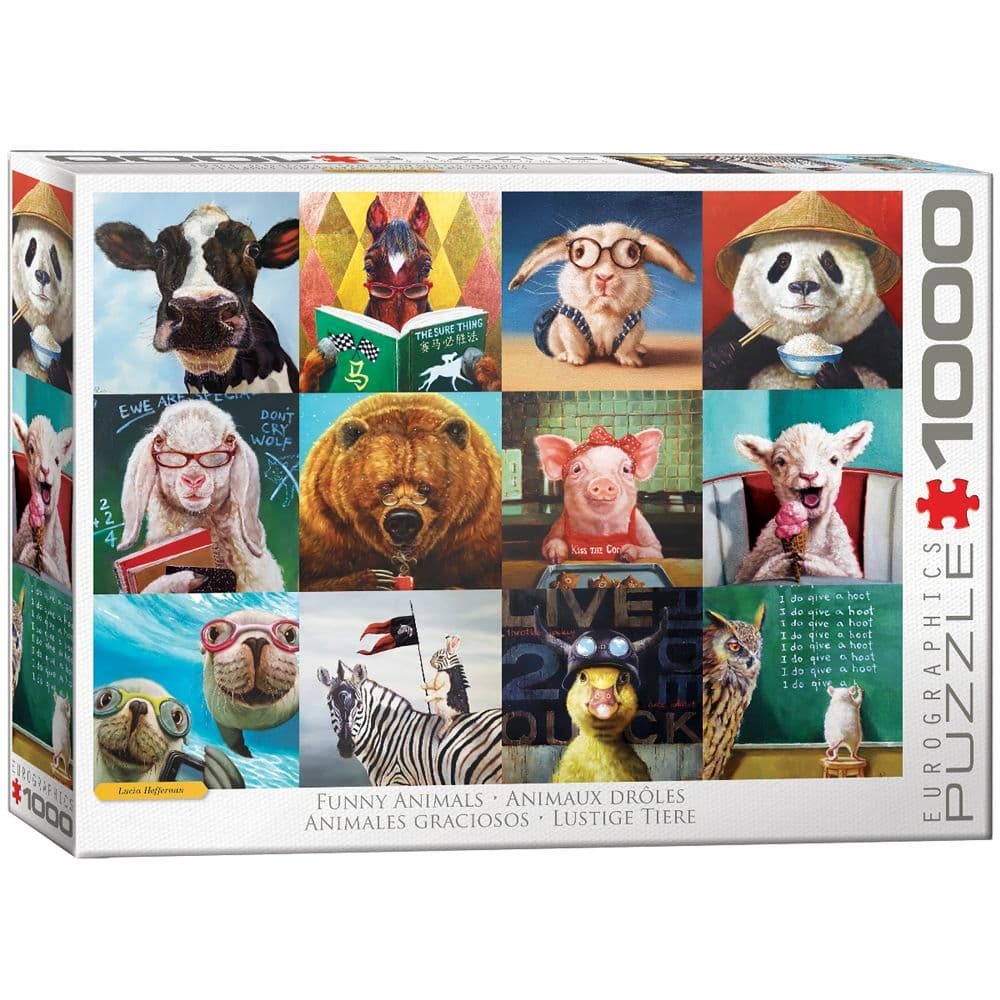 Funny Animal Portraits 1000 Piece Puzzle Main Product Image