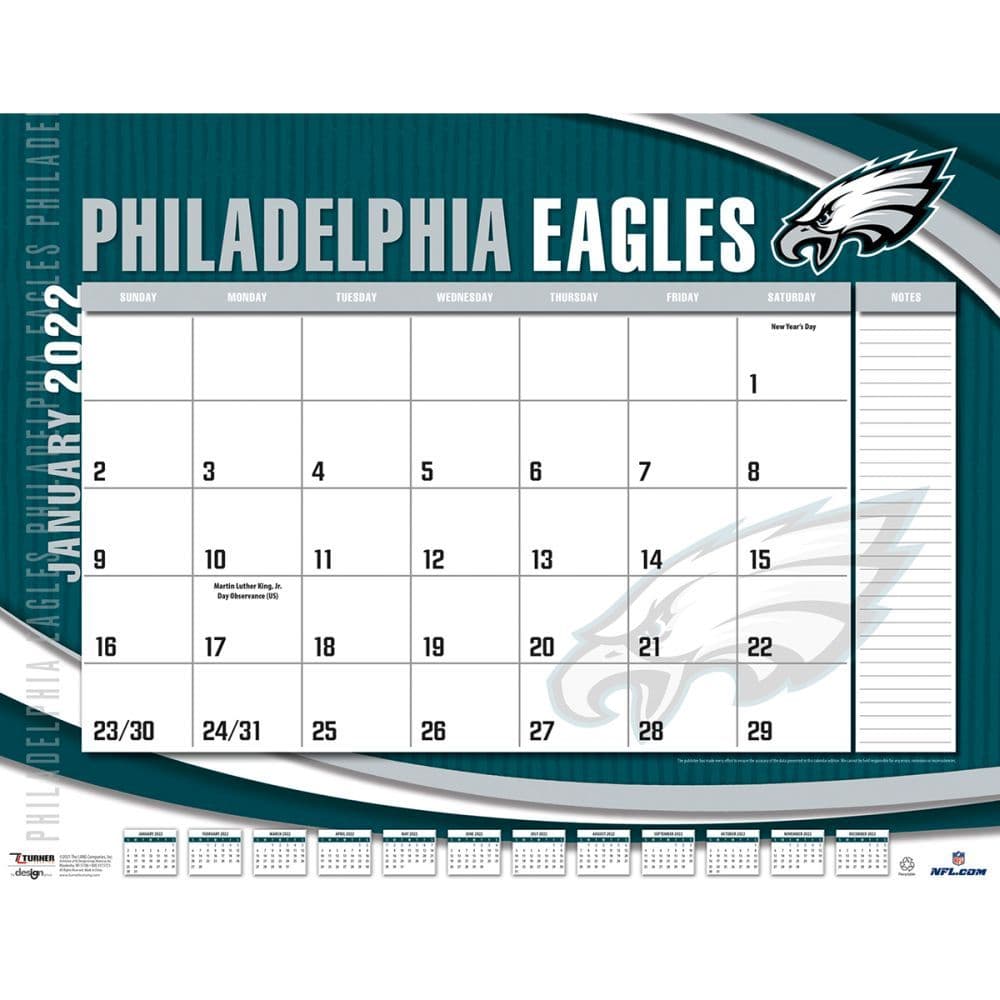 Nfl Eagles Calendar Amalee Joanne