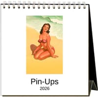 image Pin-Ups 2026 Easel Desk Calendar Main Product Image