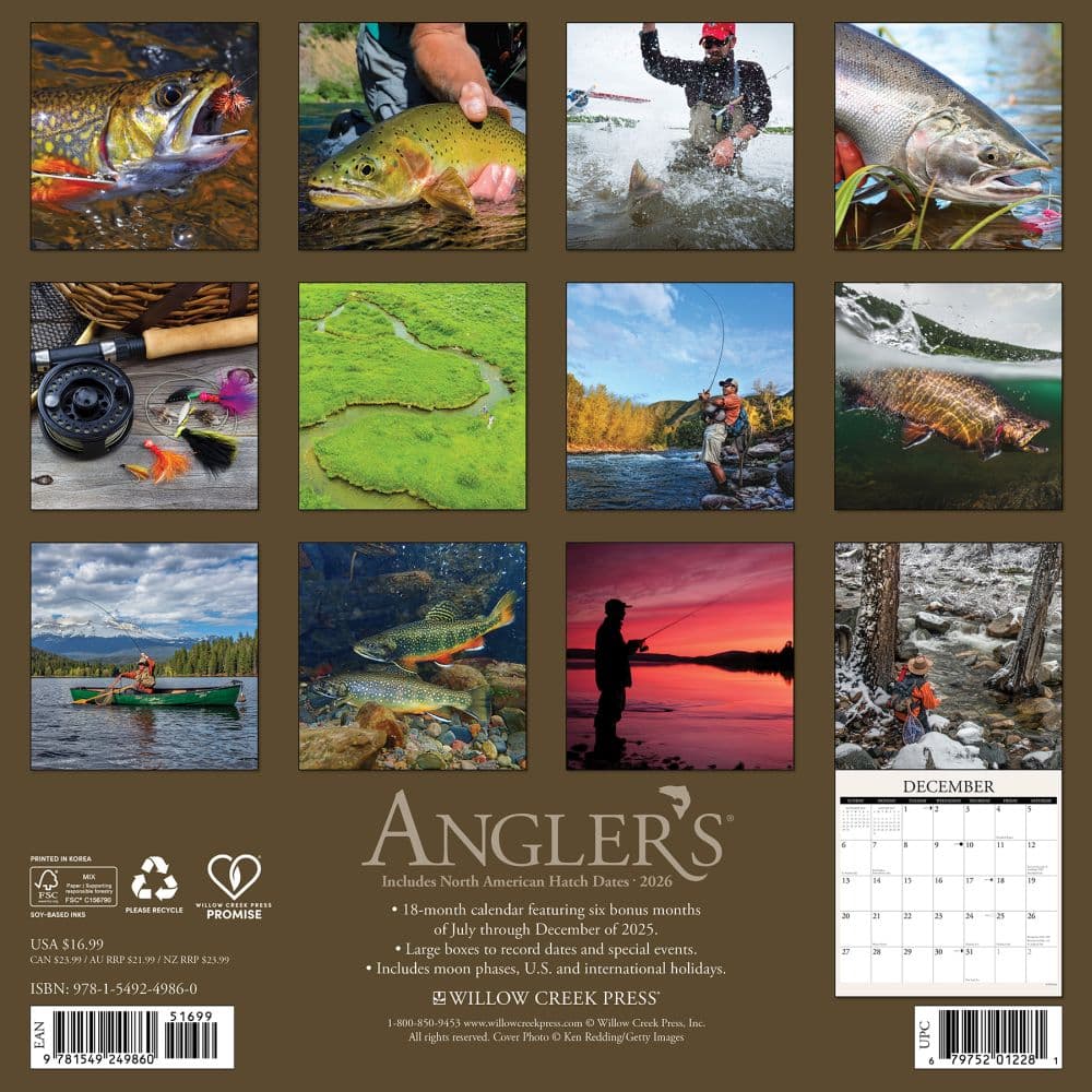 Anglers 2026 Wall Calendar First Alternate Image