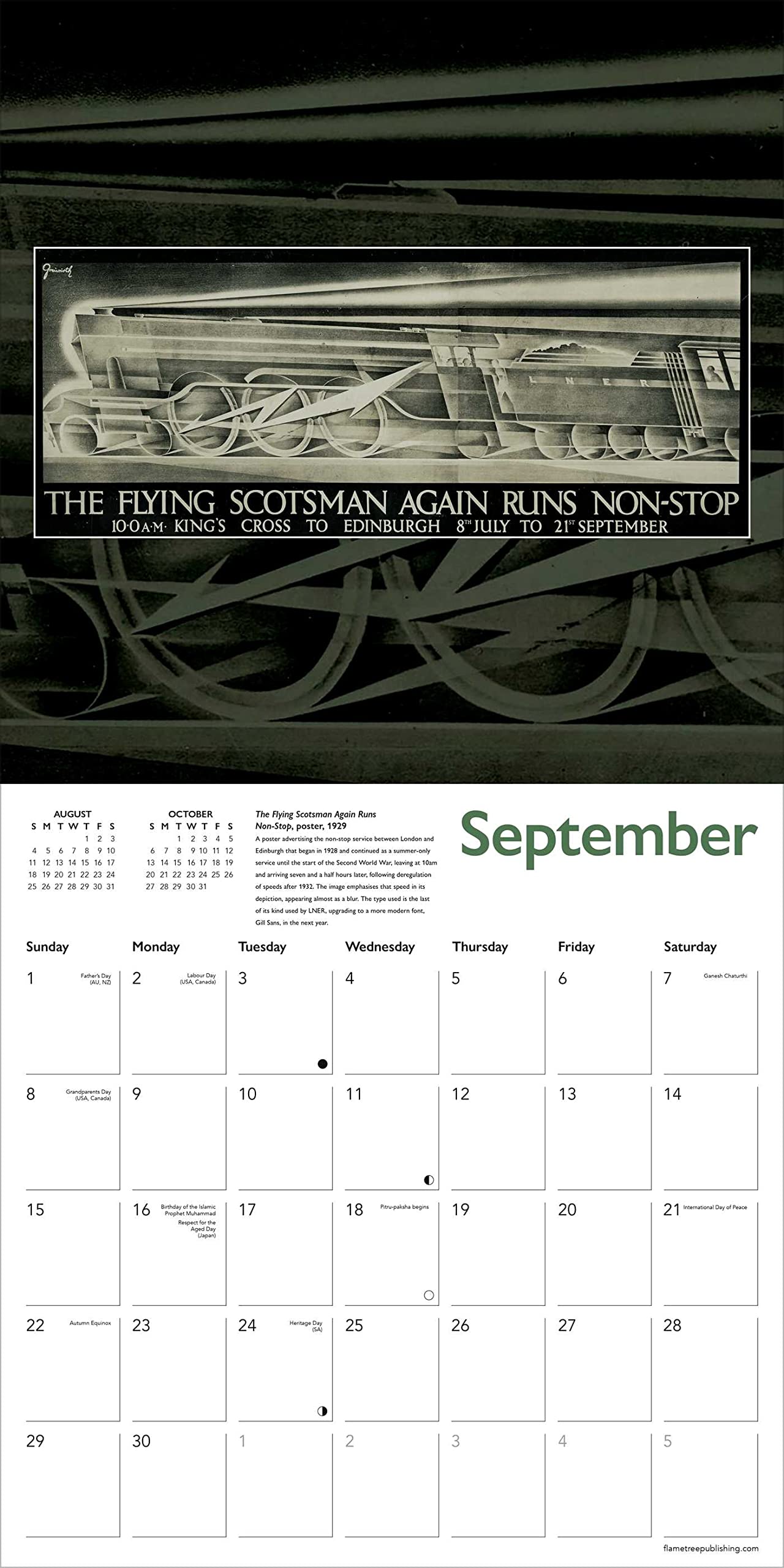 Flying Scotsman 2024 Wall Calendar