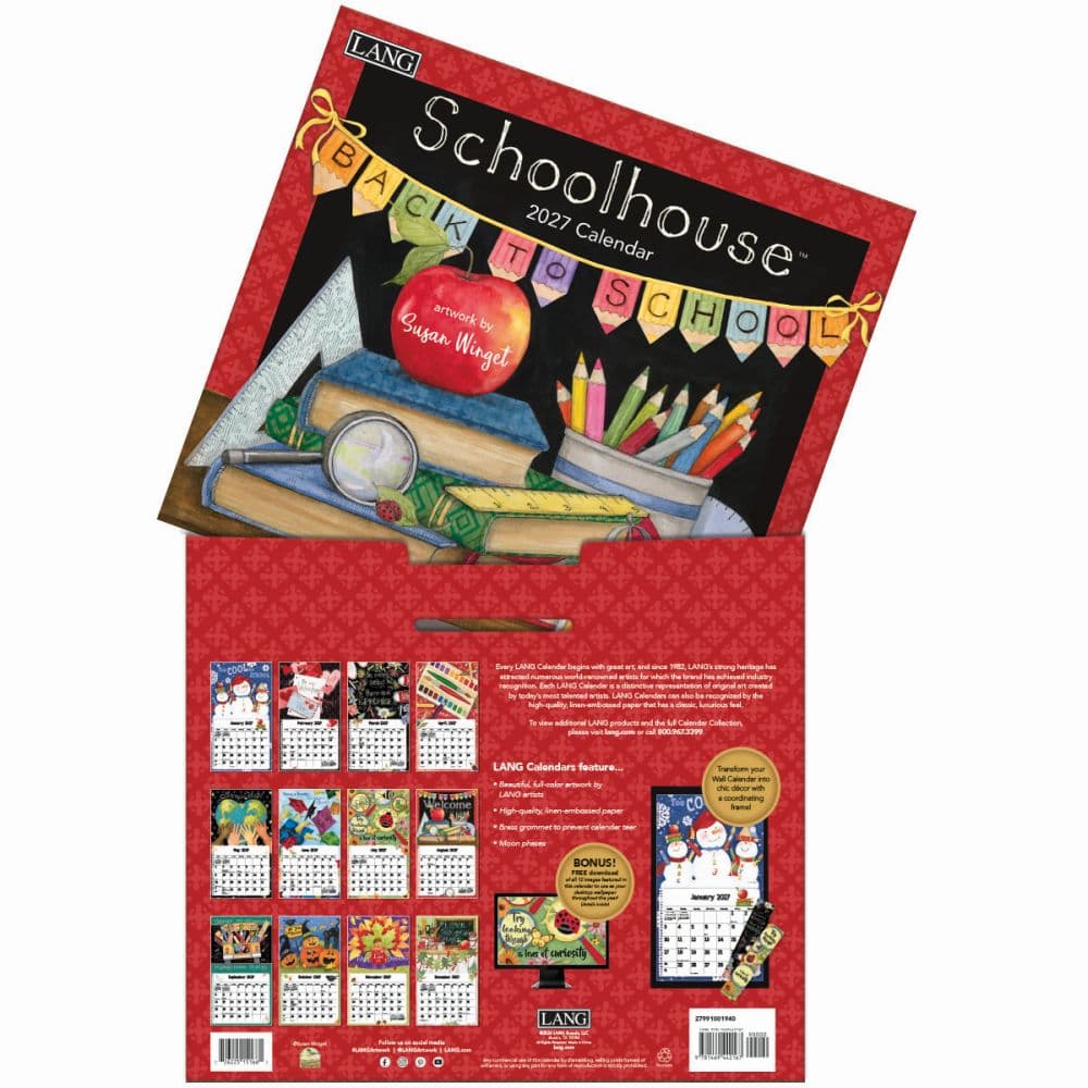 Schoolhouse 2027 Wall Calendar by Susan Winget First Alternate Image