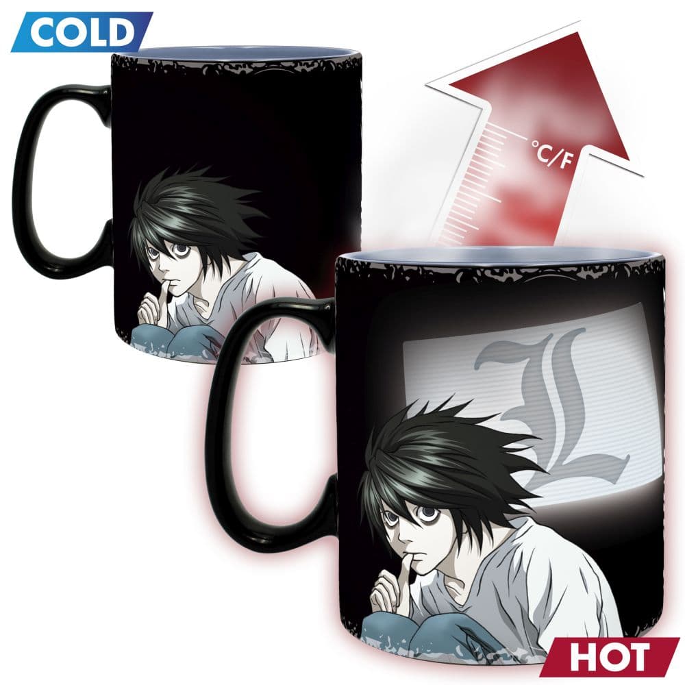 Death Note Kira and L Heat Change Mug Second Alternate Image