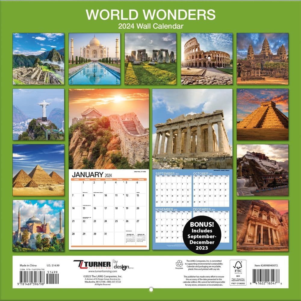 World Wonders Photo 2024 Wall Calendar First Alternate  Image width=&quot;1000&quot; height=&quot;1000&quot;