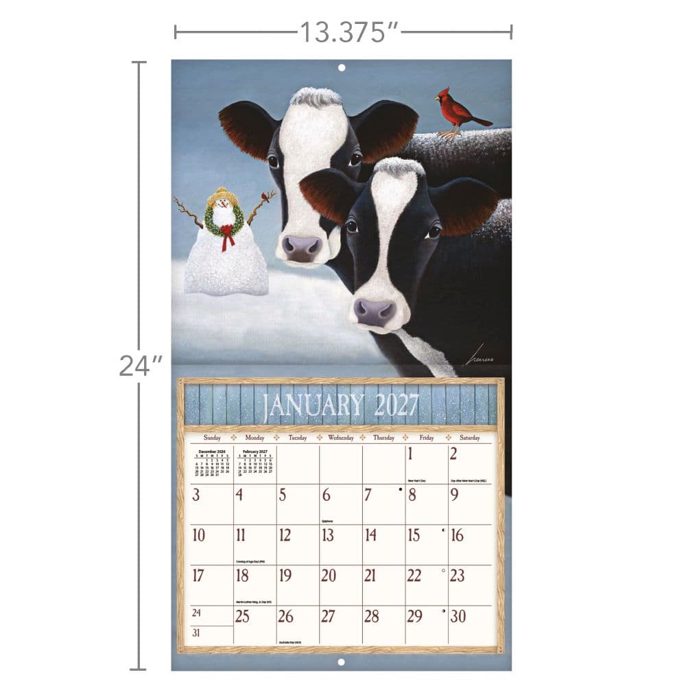 Cows Cows Cows Special Edition 2027 Wall Calendar Fifth Alternate Image