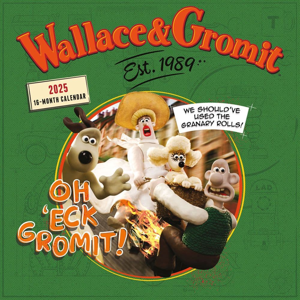 Wallace and Gromit 2025 Wall Calendar - Calendars.com