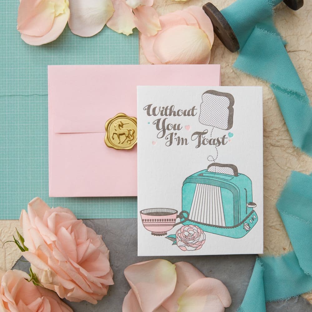Retro Toast Valentine's Day Card Seventh Alternate Image width="1000" height="1000"