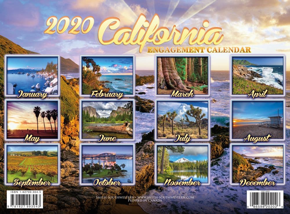 California Wall Calendar