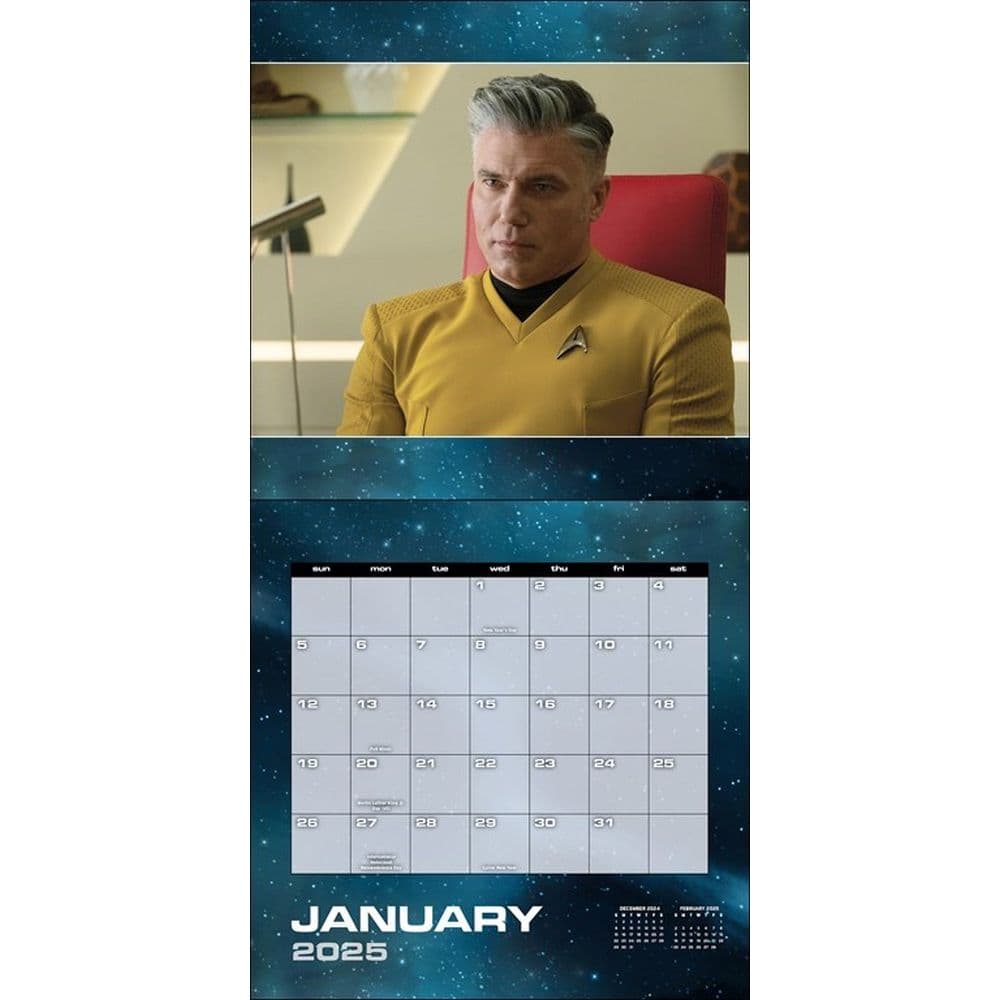 Star Trek Strange New Worlds 2025 Wall Calendar