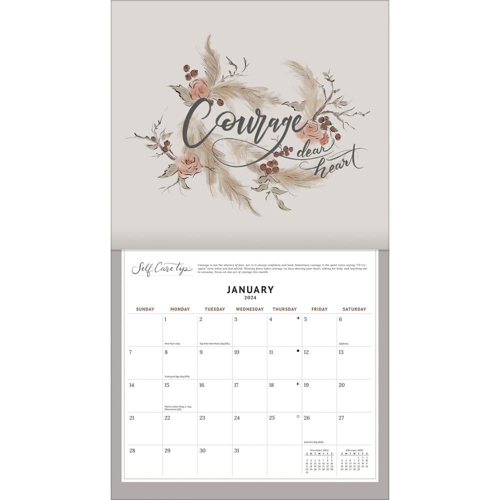 Be Gentle With Yourself 2024 Wall Calendar Alternate Image 2