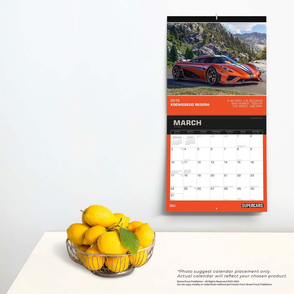 Supercars Motor Club 2024 Wall Calendar